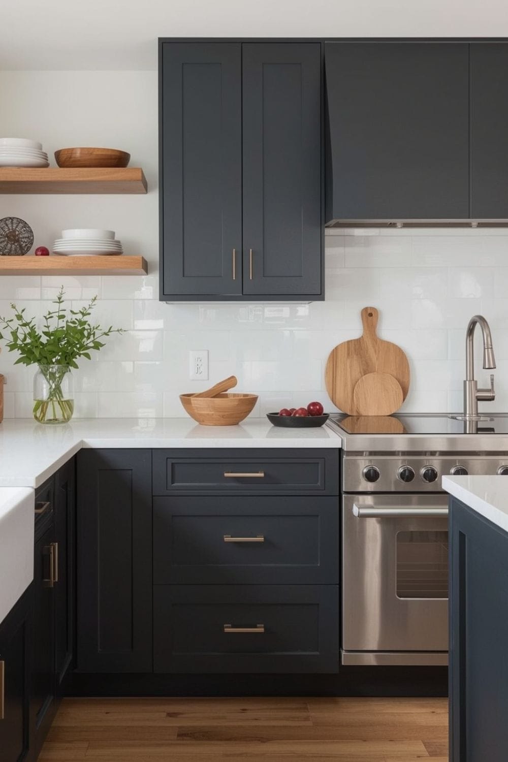 sage green paint With White kitchen cabinets