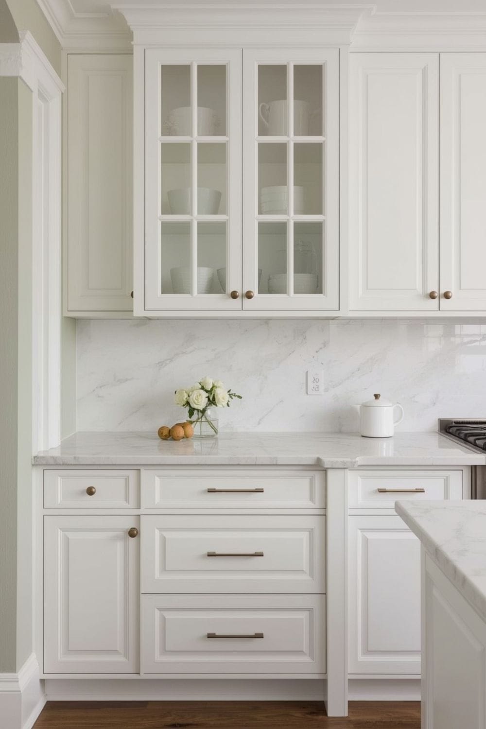 what wall color goes with sage green cabinets