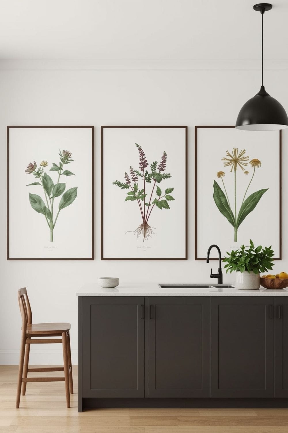 rustic modern kitchen wall decor