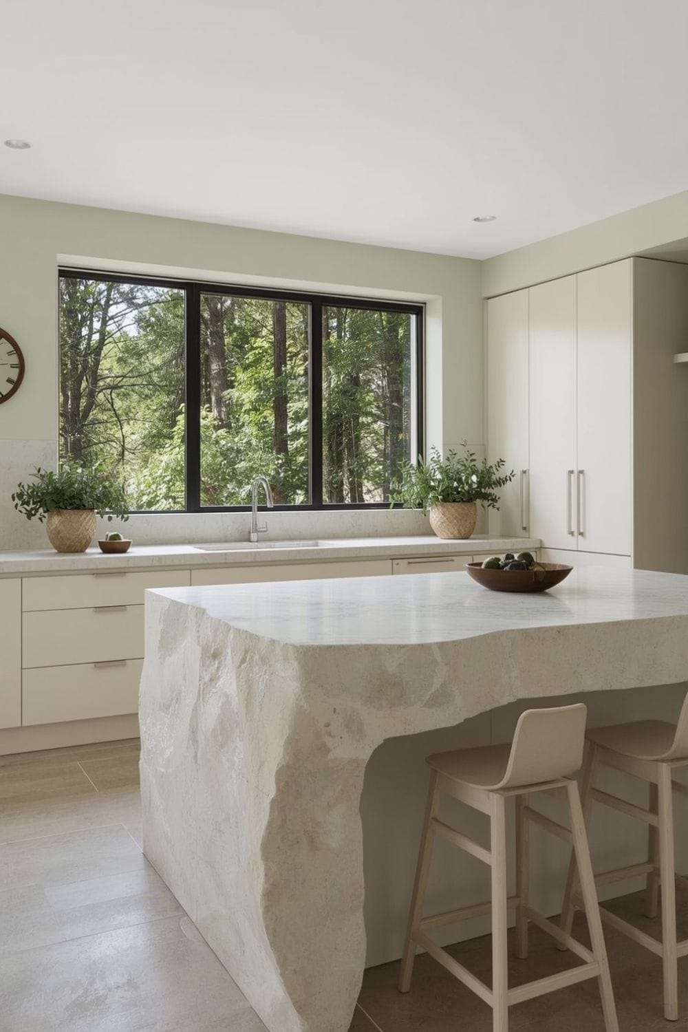 what wall color goes with sage green cabinets