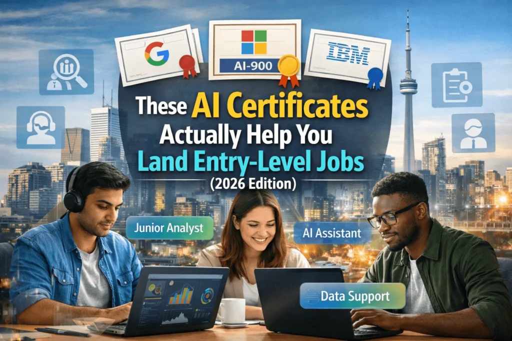 These AI Certificates Actually Help You Land Entry-Level Jobs (2026 Edition)