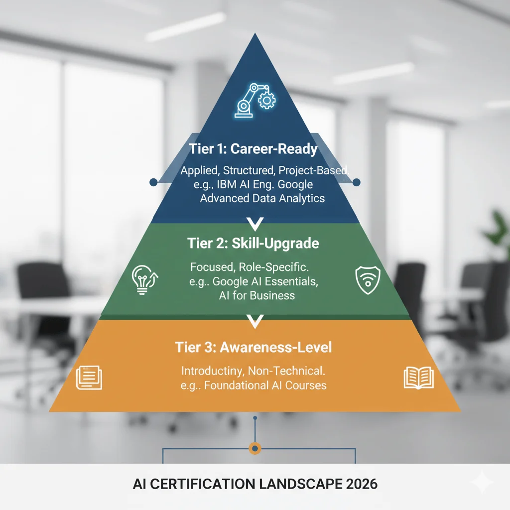 •Diagram showing certification tiers